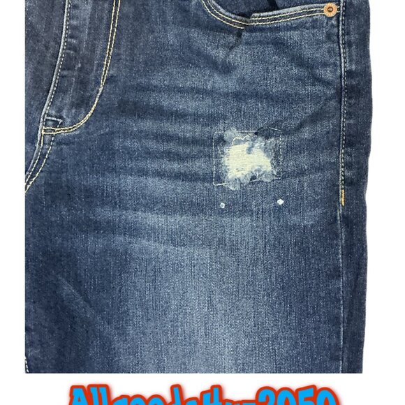 Old Navy Rockstar Size 10 Distressed Rhinestone Skinny Jeans - Picture 3 of 11